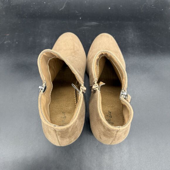 Style & Co. Womens Size 10 Masrinaa Tan Ankle Booties Heels F0187 - Picture 5 of 7